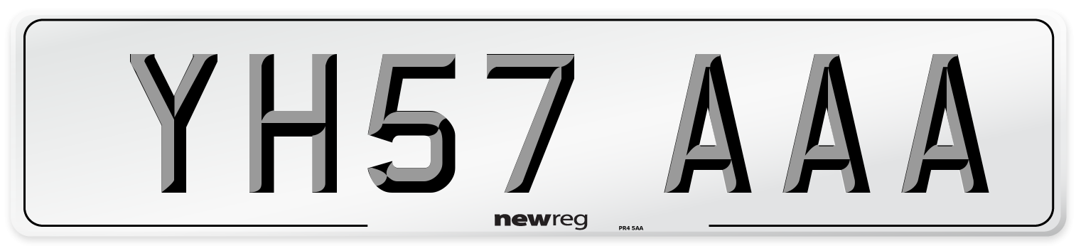 YH57 AAA Number Plate from New Reg